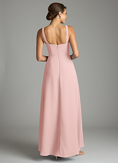 Azazie Debra Bridesmaid Dresses Powder Pink A-Line with Pockets Chiffon Convertible Dress image6