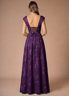Vestido Ciruela Largo Hazel image2