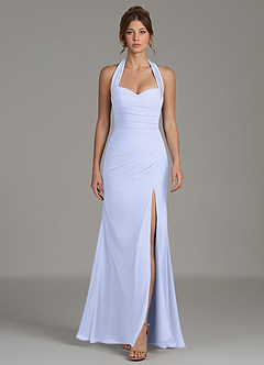 Azazie Destiny Bridesmaid Dresses Lavender Mermaid Sweetheart Neckline Chiffon Dress image3