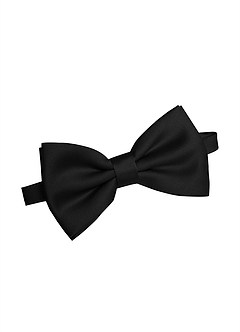 front Matching Matte Satin Pre-Tied Bow Tie & Suspenders Set