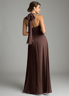 Azazie Tamira Bridesmaid Dresses Ganache A-Line Pleated Chiffon Convertible Dress image8