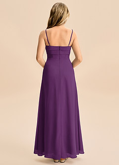 Azazie Jordyn Junior Linia A Dekolt w kształcie serca Szyfon Długość podłogi Młodsza druhna Sukienka image2