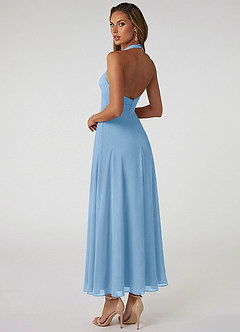 Azazie Tessie Suknie dla druhen Linia A Pofałdowany Szyfon Długość kostki Sukienka image2