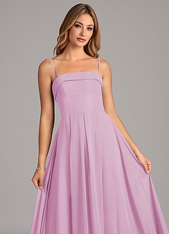 Azazie Lucienne Bridesmaid Dresses Candy Pink A-Line Strapless Chiffon Convertible Dress image7