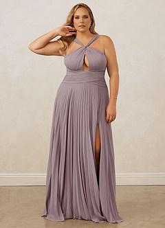 Christian Siriano Bridal for Azazie 1009 Bridesmaid Dresses Dusk A-Line Pleated Chiffon Dress image11