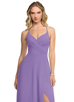 Azazie Davis Abiti da Damigella Abito A-Line in Chiffon con Scollo a V Tahiti image4