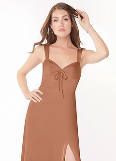 Azazie Alexia Final Sale English Rose A-Line Sweetheart Neckline Stretch Satin Dress image5