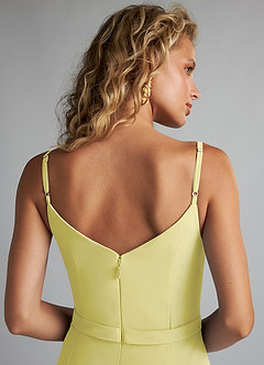 Azazie Summer Abiti da Damigella Abito Sirena in Chiffon con Scollo a Cappuccio Sorbetto Al Limone image6