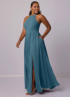 Barbie ♥ Azazie Bridesmaid Dresses Bermuda A-Line Pleated Chiffon Dress image10