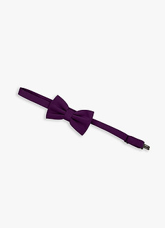 front Boy's Adjustable Stretch Satin Bow Tie
