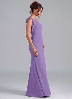 Azazie Rinna Bridesmaid Dresses Tahiti Mermaid One Shoulder Chiffon Dress image5