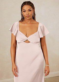 Christian Siriano Bridal for Azazie 1005 Bridesmaid Dresses Blushing Pink Sheath Sweetheart Neckline Stretch Satin Dress image14