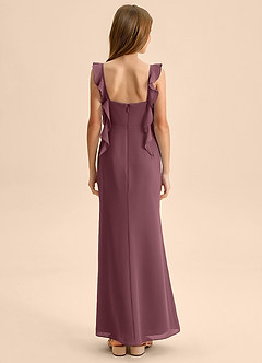Azazie Jessamine Junior Sangria Mermaid Sweetheart Neckline Chiffon Dress image2