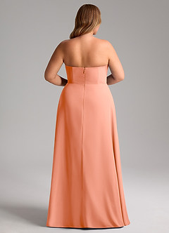 Azazie Wren Bridesmaid Dresses Sunset A-Line Side Slit Chiffon Convertible Dress image15