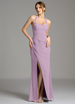 Azazie Serenity Bridesmaid Dresses Wisteria Mermaid Sweetheart Neckline Chiffon Dress image5