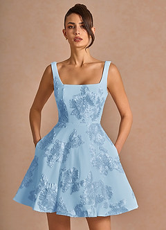 Brynn Sky Blue Mini Dress image5