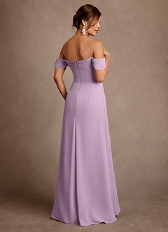 Azazie Amherst Mother of the Bride Dresses Wisteria A-Line Off the Shoulder Chiffon Dress image3