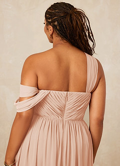 Christian Siriano Bridal for Azazie 1014 Brautjungfernkleider A-Linie Schulterfrei Chiffon Kleid Englisches Rosa image16