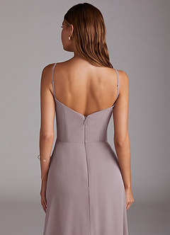 Azazie Marley Bridesmaid Dresses Dusk A-Line Off the Shoulder Chiffon Convertible Dress image11