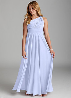 Azazie Charlize Junior Abito A-Line in Maglia Lavanda image4