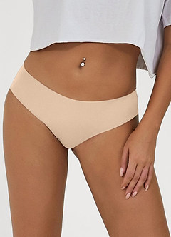 front Culotte sans coutures taille basse quasi invisible (une pièce)