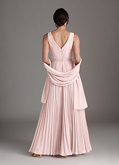 Azazie Kris Final Sale Black A-Line Sequins Chiffon Dress image8