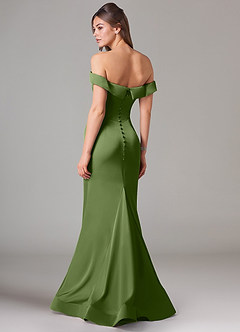 Azazie Everly Bridesmaid Dresses Juniper Mermaid Off the Shoulder Stretch Satin Convertible Dress image5