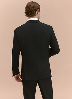 front Hudson Black Peak Lapel Tuxedos Jacket
