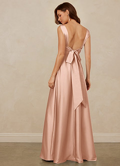 Christian Siriano Bridal for Azazie 1001 Bridesmaid Dresses Rose Gold A-Line Sweetheart Neckline Stretch Satin Dress image5