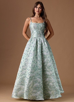 Maxi jurk Tarry Mintkleurige Glans image3