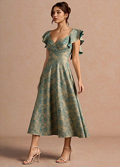 Leilani Moss Brown Midi Dress image6