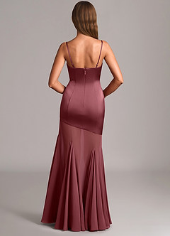 Azazie Uma Final Sale Desert Rose Mermaid Strapless Chiffon Convertible Dress image5