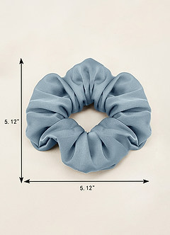 front Matching Color Bridesmaid Stretch Satin Over Size Scrunchie Set