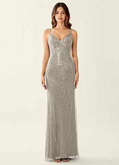Magnolia Silver Mermaid Sequined embroidery Prom Dress image6