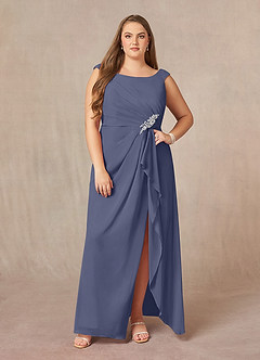 Azazie Yarrow Mother of the Bride Dresses Stormy A-Line Pleated Chiffon Dress image10