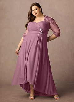 Azazie Anne Mother of the Bride Dresses Vintage Mauve Sheath Sweetheart Sequins Lace Dress image15