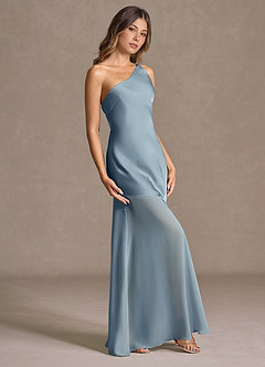 Abito Lungo Azzurro Polvere Fatima image4