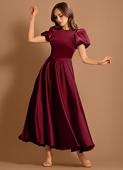 Orlisse Merlot Midi Dress image4