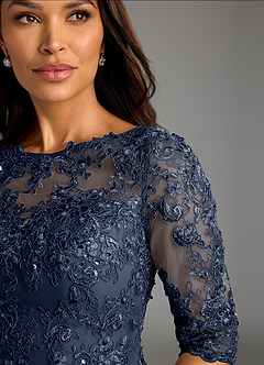 Azazie Florida Mother of the Bride Dresses Dark Navy Jumpsuit/Pantsuit Sequins Chiffon Dress image11