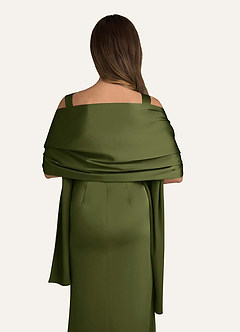 front Azazie Chal De Satén Elástico Irlanda En Colores A Juego