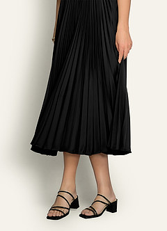 front Matching Color Matte Satin Strap Low Heel Sandals