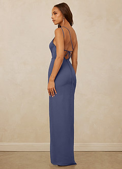 Christian Siriano Bridal for Azazie 1003 Bridesmaid Dresses Stormy Sheath One Shoulder Chiffon Dress image7