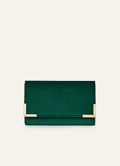 front Matchende farve fløjlskuvert clutch