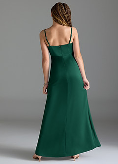 Azazie Maci Junior Klä av Sjöjungfru i Stretch Satin Plisserad image2