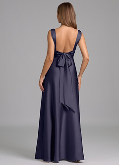 Azazie Beatrice 신부 들러리 드레스 A라인 스윗하트 네크라인 스트레치 새틴 바닥 길이 드레스 image6