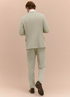 front James Tan Structured Stretch Suit