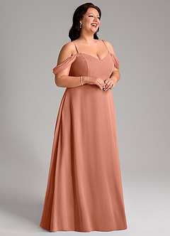 Azazie Marley Bridesmaid Dresses MAI TAI A-Line Off the Shoulder Chiffon Convertible Dress image15