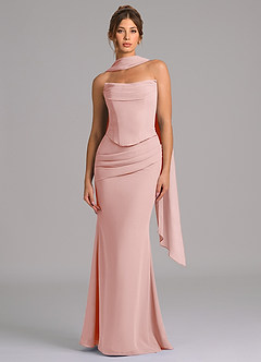 Azazie Sorrel Suknie dla druhen Syrena Gorset Szyfon Do ziemi Sukienka image4