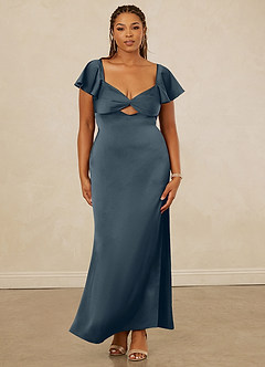 Christian Siriano Bridal for Azazie 1005 Bridesmaid Dresses Twilight Sheath Sweetheart Neckline Stretch Satin Dress image12
