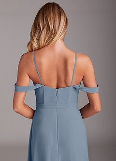Azazie Aaron Bridesmaid Dresses Twilight A-Line Off the Shoulder Chiffon Convertible Dress image9
